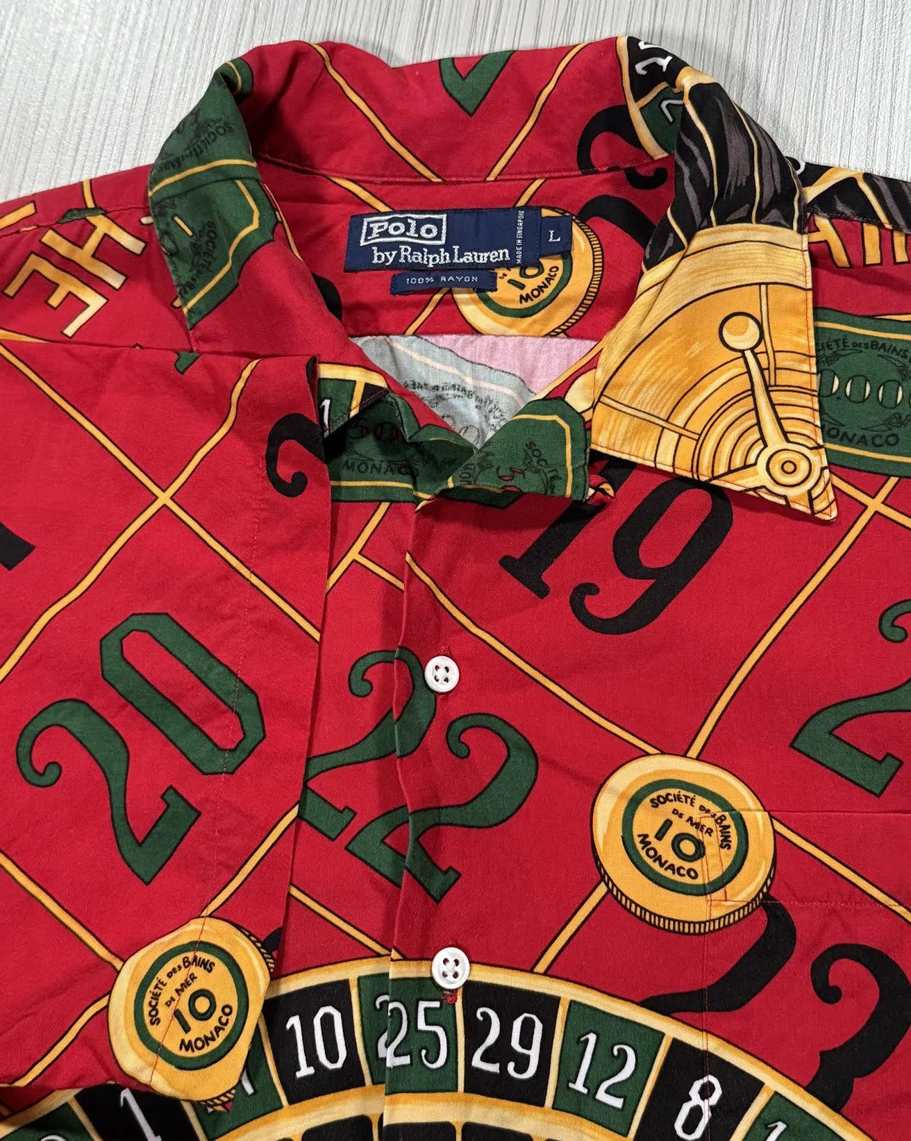 Vintage Polo Ralph Lauren Casino Button Down Shirt (Size L) — RootsBK